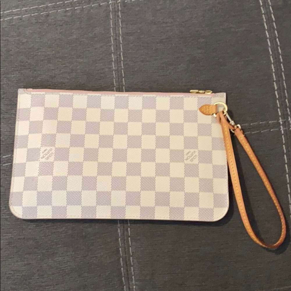 Neverfull Pochette XL Azur Canvas Clutch
